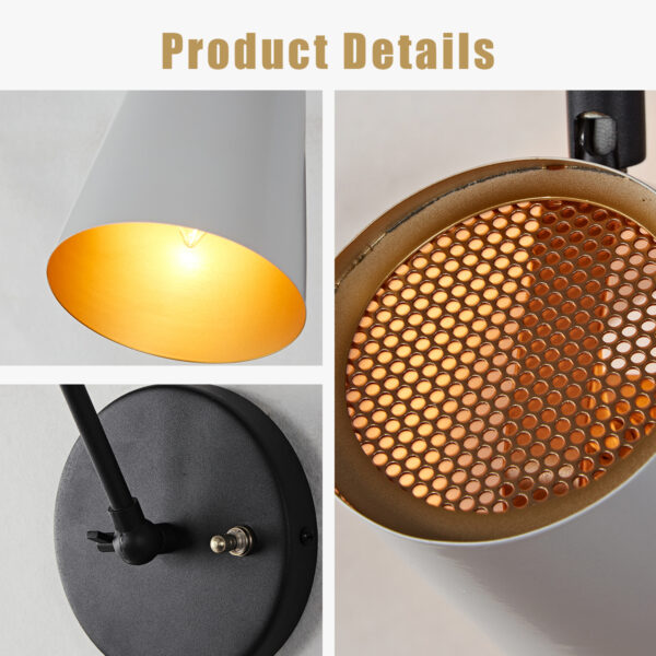 Elegant Articulating Mid-Century Modern Metal Sconce - Image 58