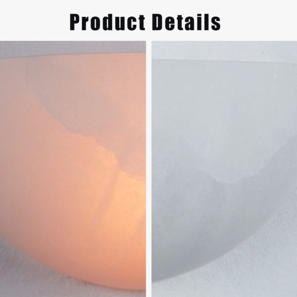 Alabaster Natural Stone Wall Light Sconce - Image 4
