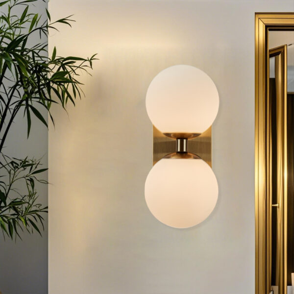 Globe Torch Double Indoor Outdoor Sconce - Image 5