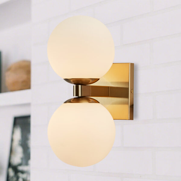 Globe Torch Double Indoor Outdoor Sconce