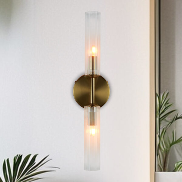 Antique Bronze Double Tube Sconce