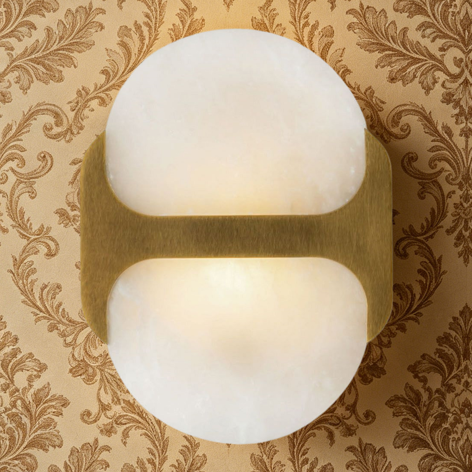 9 Inch Modern Wall Sconce, Alabaster Wall Light, Wall Lamp for living Room, Bedroom, Entryway - Image 14