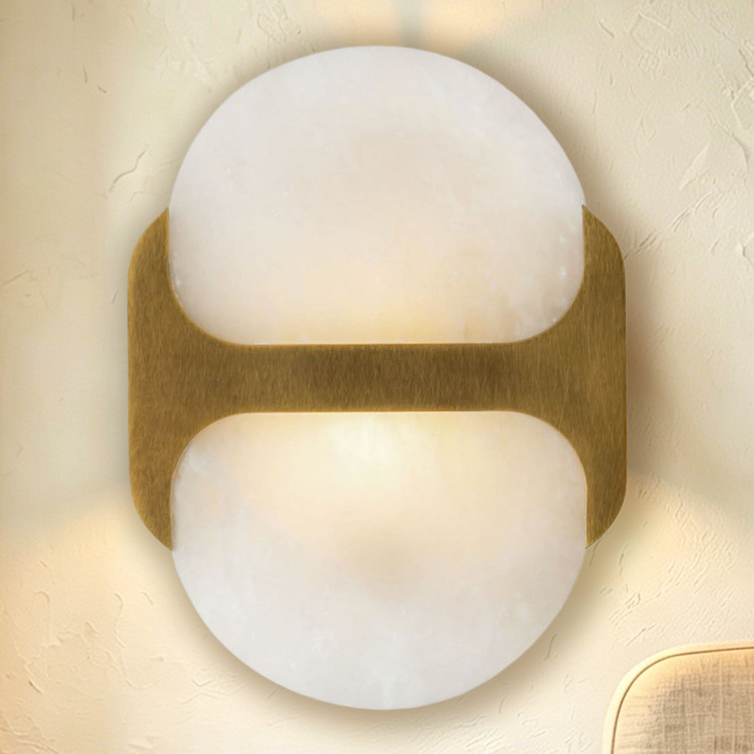 9 Inch Modern Wall Sconce, Alabaster Wall Light, Wall Lamp for living Room, Bedroom, Entryway - Image 15